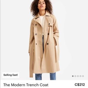 Everlane Tan Modern Trench Coat